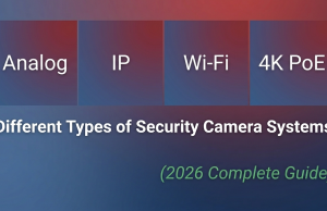 Different Types of Security Camera Systems Explained (2026) — Analog, IP, Wi-Fi, 4K PoE, and More