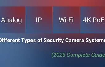Different Types of Security Camera Systems Explained (2026) — Analog, IP, Wi-Fi, 4K PoE, and More