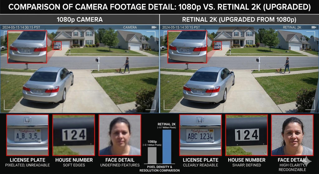 1080p camera resolutions vs 2k Retinal resolution