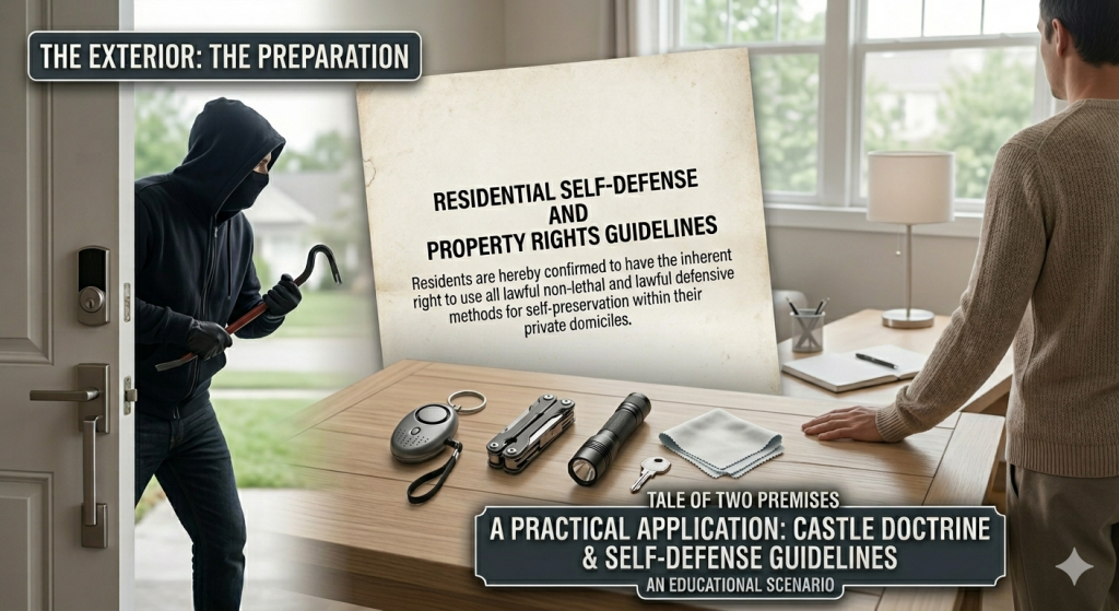 Legal documentation of self-defense laws and home defense